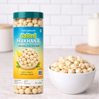 The Crisp Krunch Salted Makhana — light crispy roasted fox nuts, perfectly salted, healthy low cholesterol snack