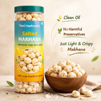 The Crisp Krunch Salted Makhana — clean oil, no harmful preservatives, light and crispy roasted fox nuts snack